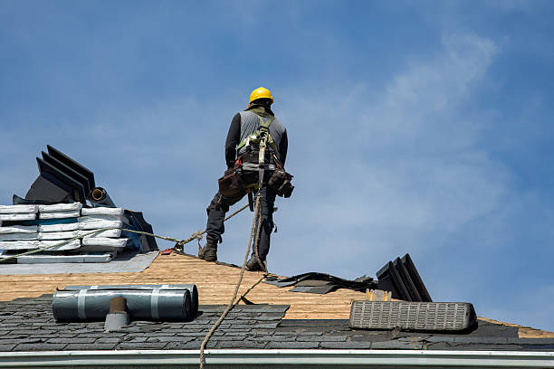 Professional Roofing technician working in Westwood, NJ